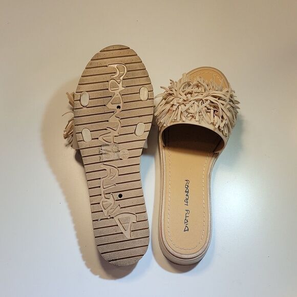 DIRTY LAUNDRY POM POM  SLIP ON ROUND TOE SANDAL - Picture 12 of 14